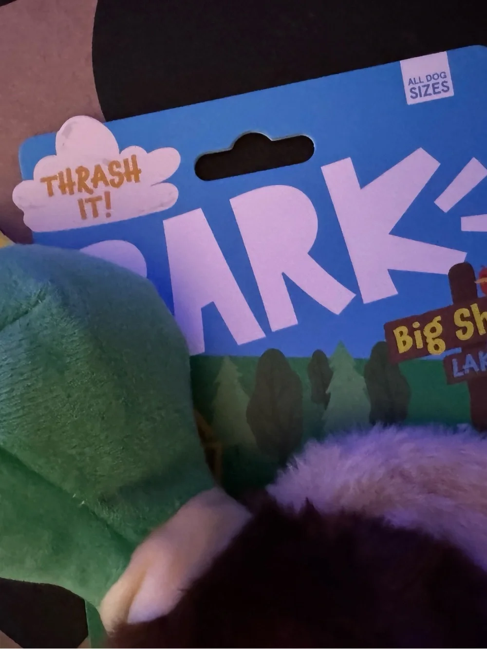 Barkbox dog toy L Duck NEW thrash, whip, squeak & crinkle